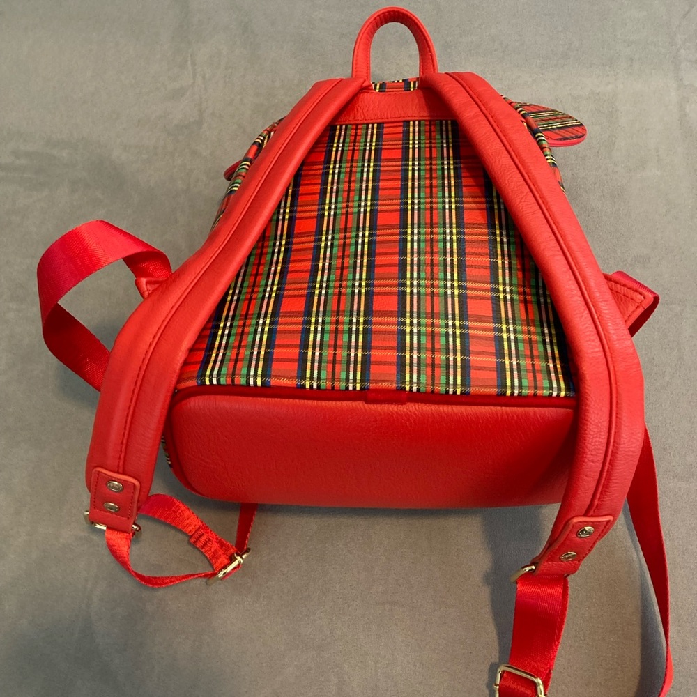 Loungefly Red Plaid Backpack - Picture 2 of 5
